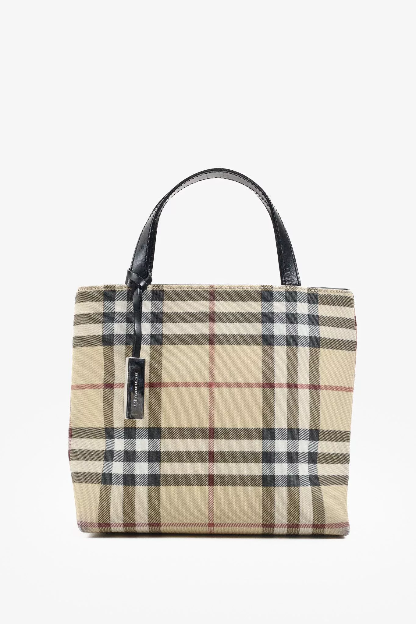 Burberry Handle Bags Burberry Nova Check Mini Tote Bag Multi