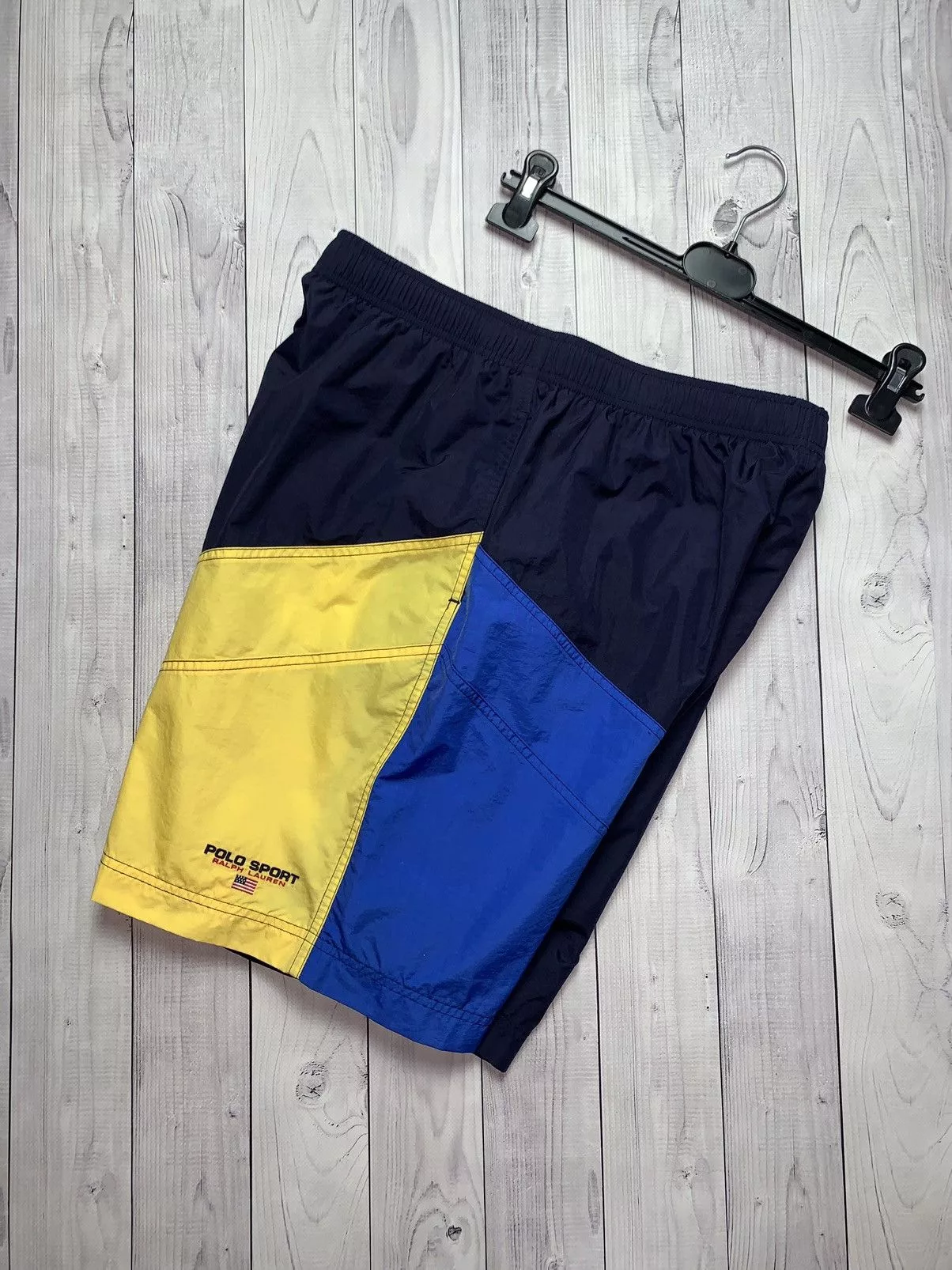 Polo Ralph Lauren Shorts Polo Ralph Lauren × Ralph Lauren × Vintage Vintage Shorts Polo Ralph Lauren Ukraine Yellow Blue size L Multi