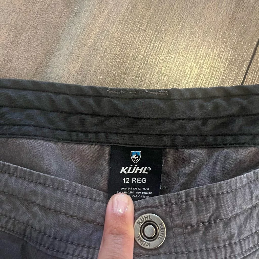 Kuhl Pants Kuhl Grey Athletic Cargo Pants Women 12 Regular Gray