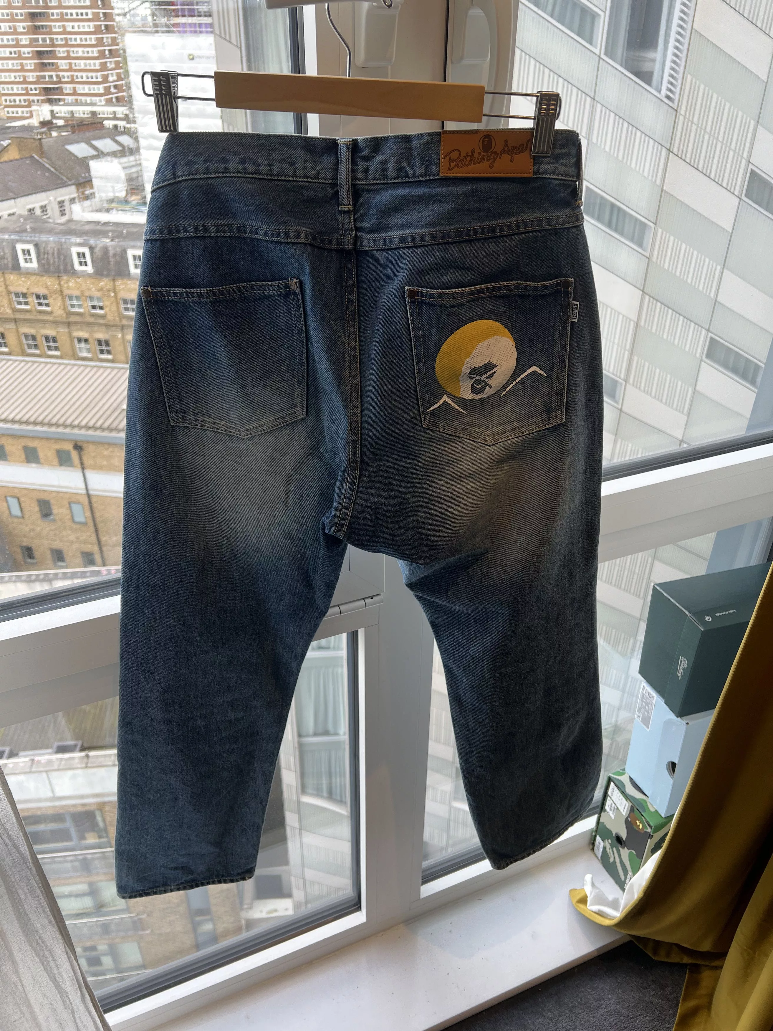 Bape Denim Shadow Bape Loose Fit Denim Purple