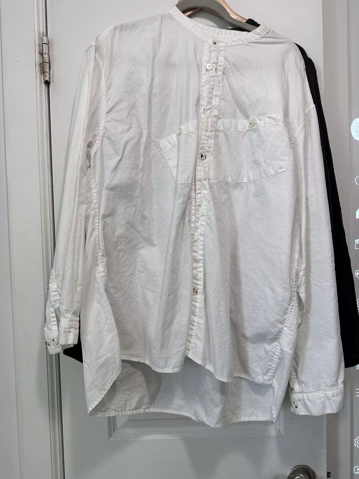 Kapital Shirts Button Ups 2 Kapital white stand collar Black