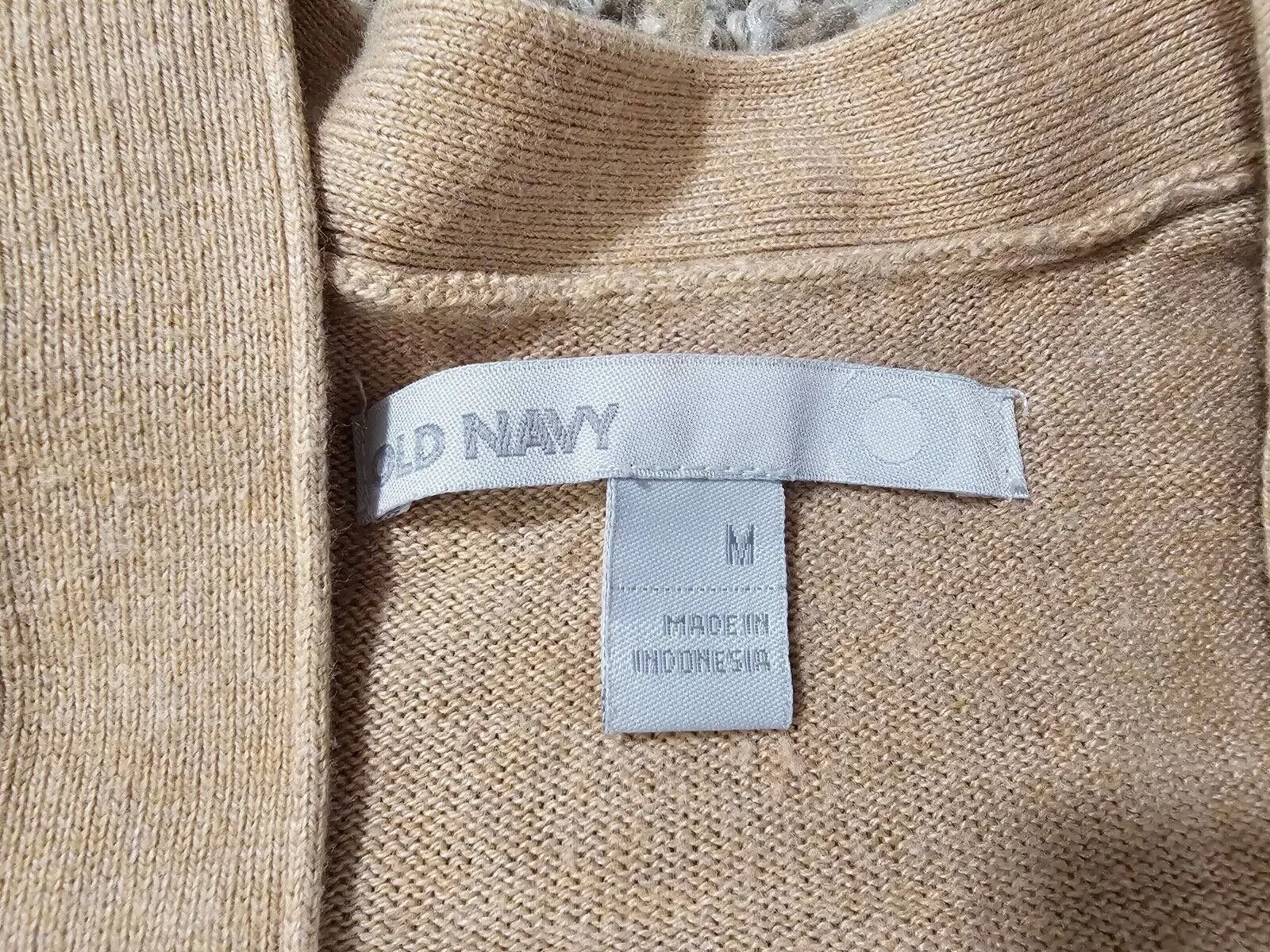 Old Navy Sweaters Old Navy Womens Medium Cardigan Sweater Neutral Beige Tan White