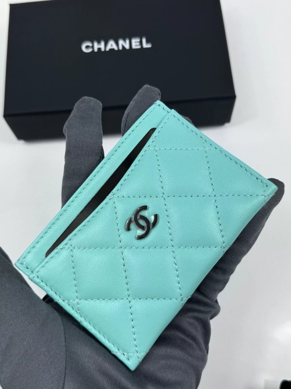 Chanel Wallets CHANEL CARD HOLDER Blue