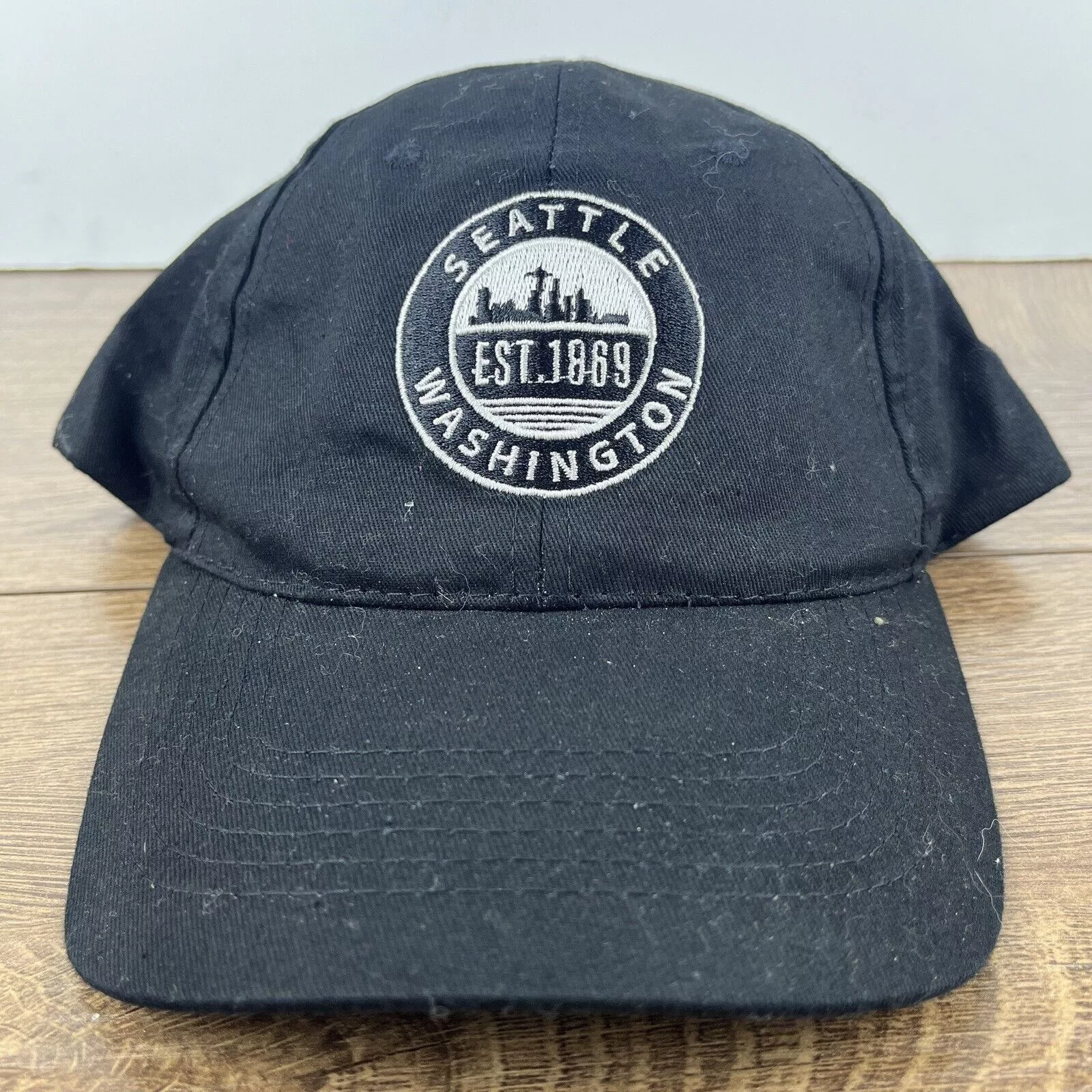 Other Hats Other Seattle Washington Hat Seattle Black Hat Adjustable Adult Si