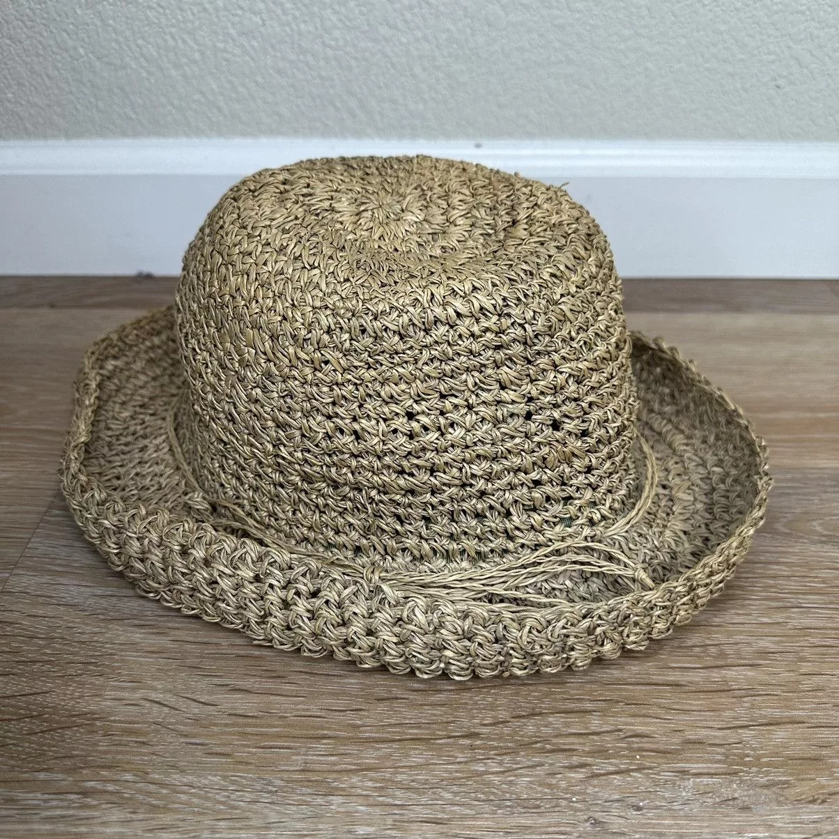 Other Hats Other Scala Gal Straw Packable Summer Hat Brown