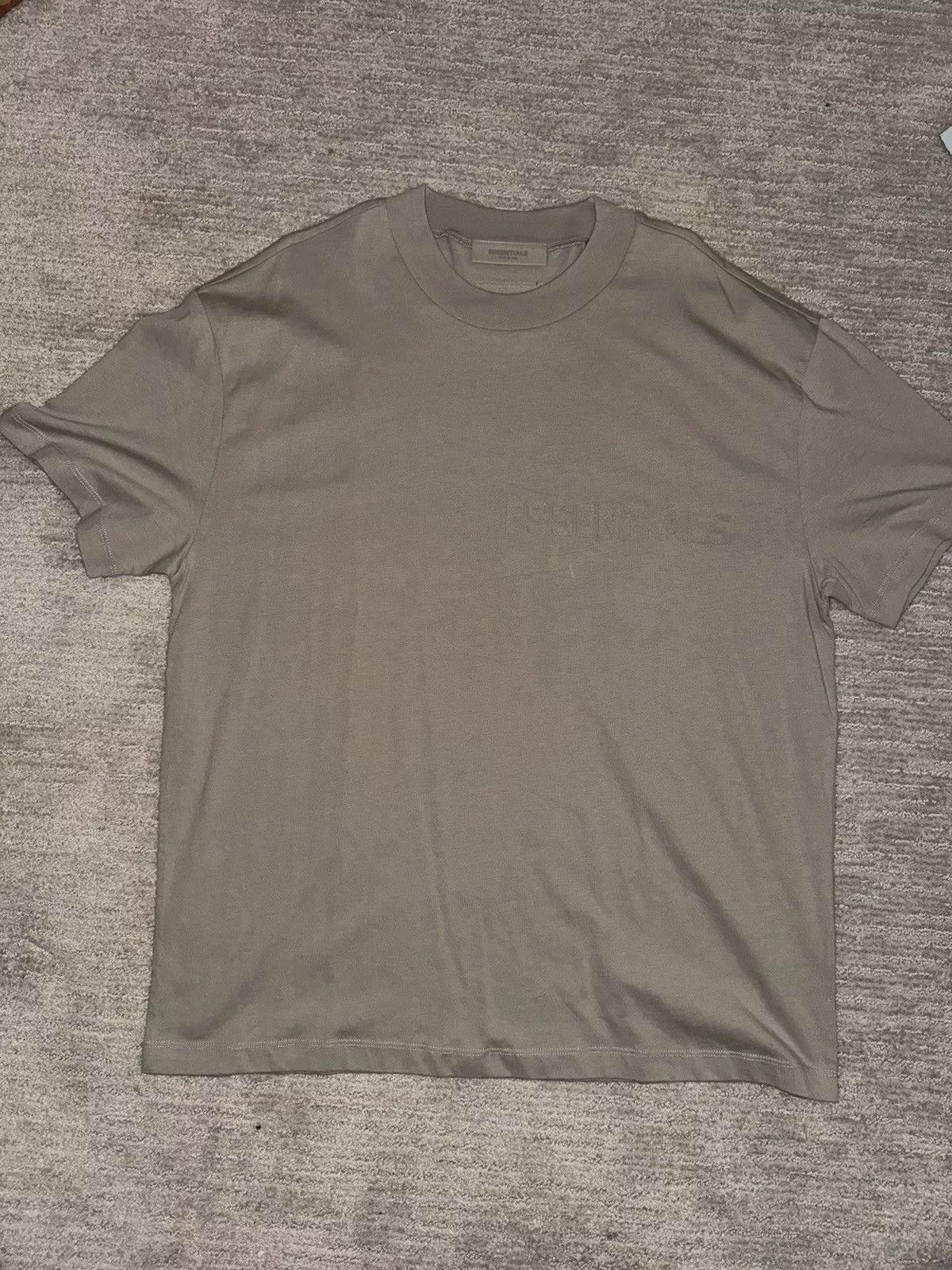 Essentials Short Sleeve T Shirts Essentials × Fear of God Fear of God Essentials Taupe Beige Short Sleeve T-Shrit