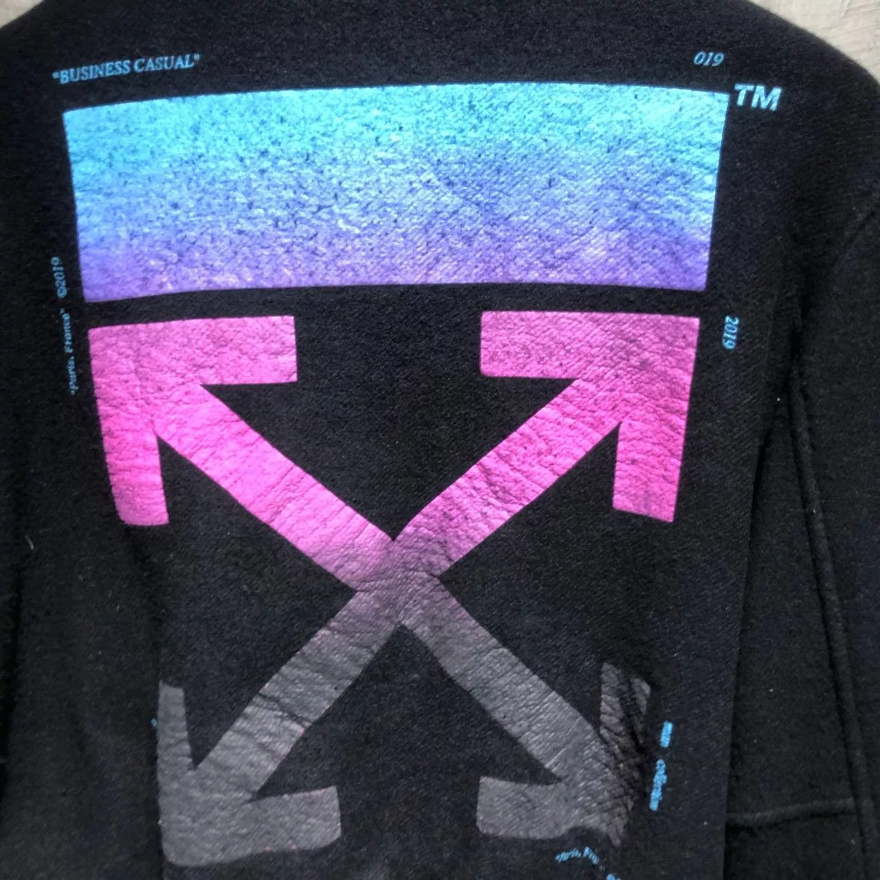 Off-White Bombers Off-White Gradient Arrows Bomber jacket Black