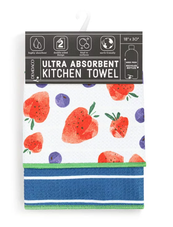 Berries Absorbent 2 Sided Towel