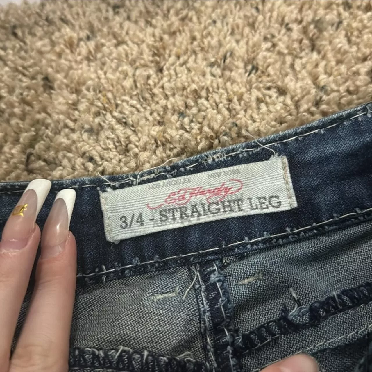 Ed Hardy × Vintage Y2K Ed Hardy Jeans Blue