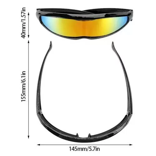 Designer Sunglasses Designer × Electric Visual Cyclops Black Modern Sunglasses Streetwear