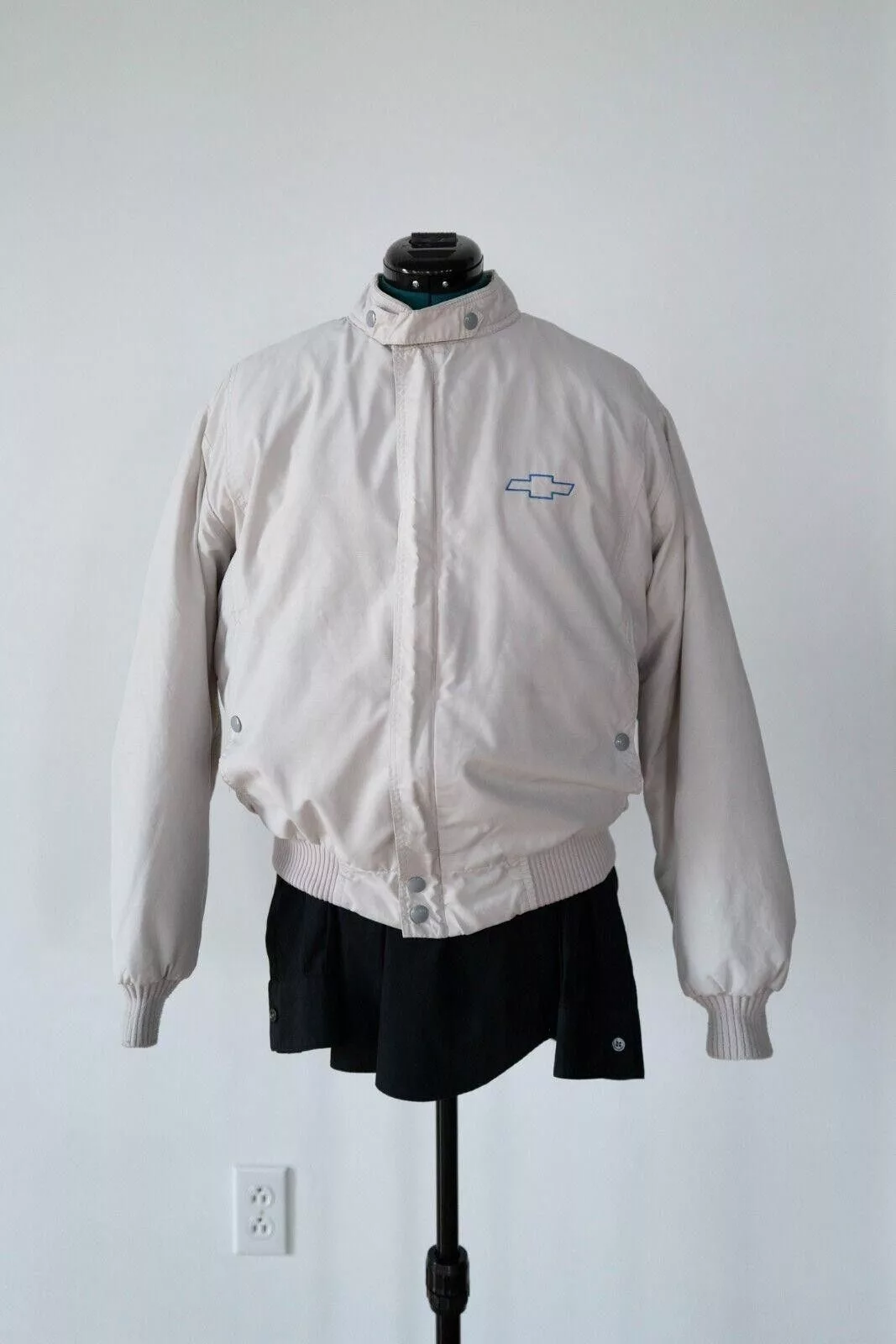 Vintage Light Jackets Vintage Chevy Racing Jacket Sz. M White