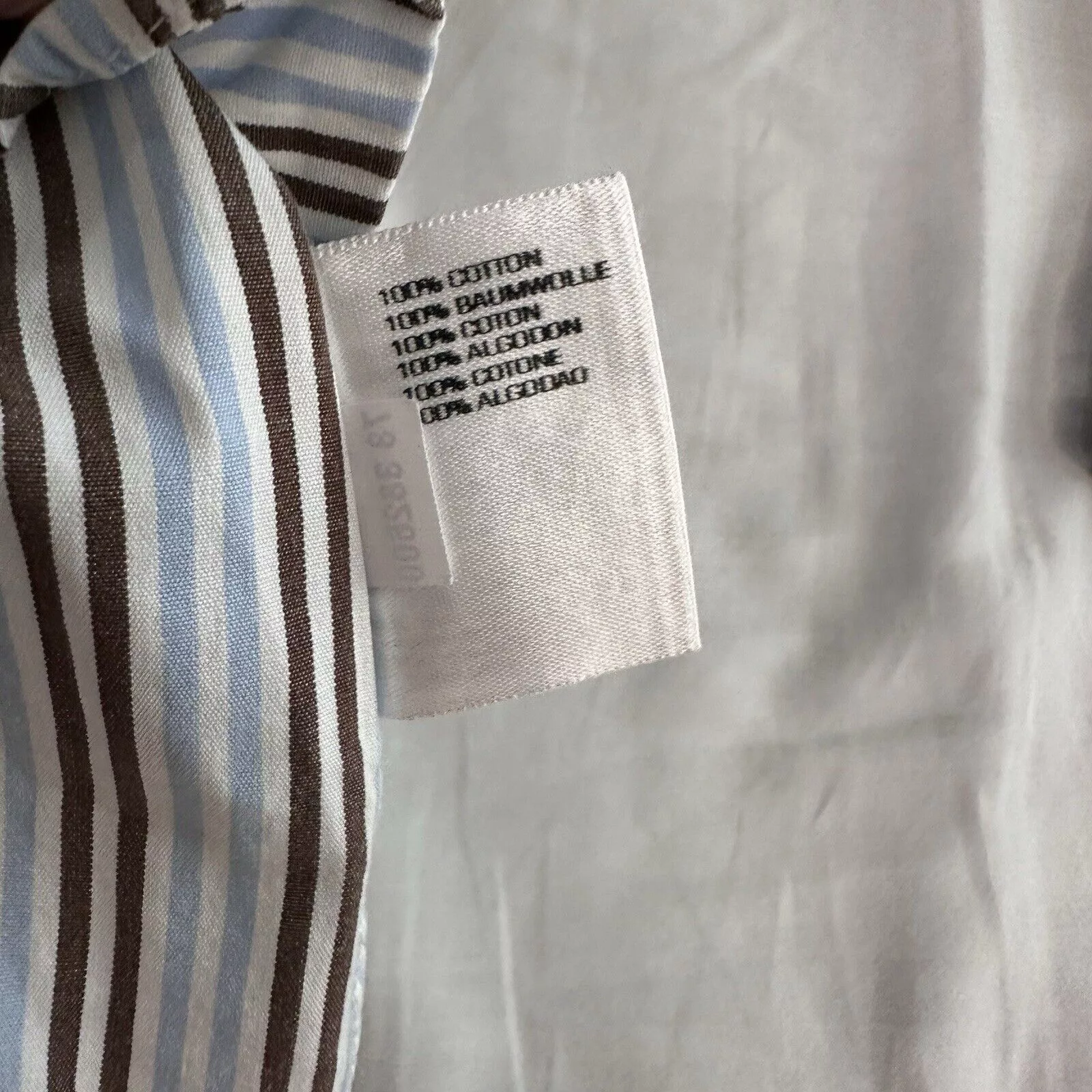 Gant Shirts Button Ups Gant Button Down Shirt Liberty Bell Poplin 2XL Long Sleeve Blue