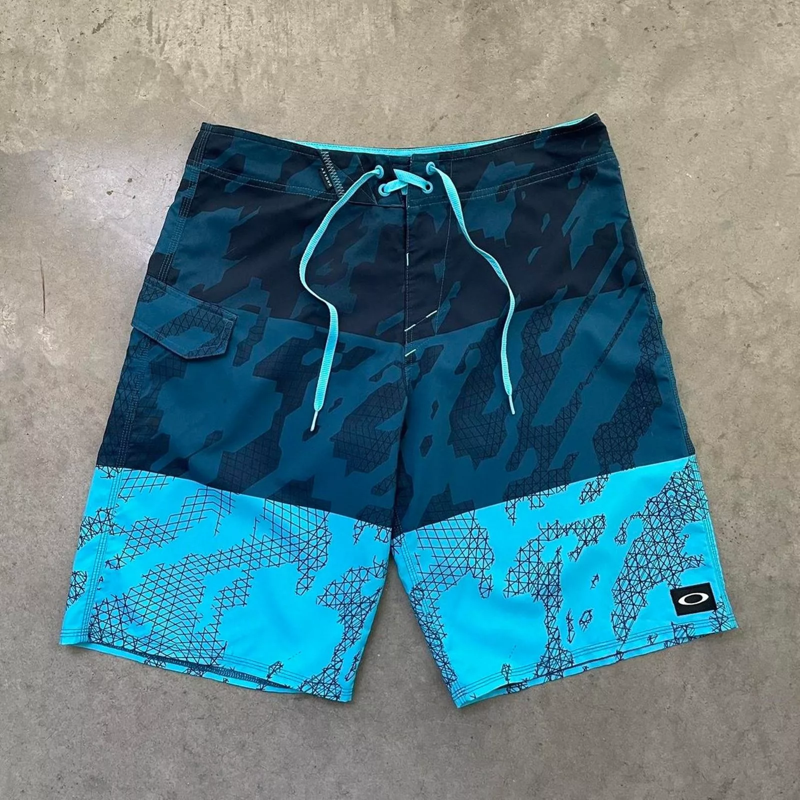 Oakley Shorts Oakley Blue Patterned Swim Shorts