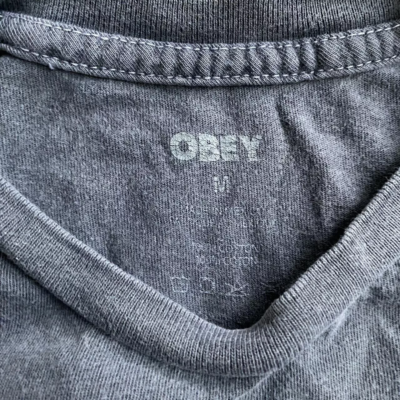 Obey Short Sleeve T Shirts One Love Obey tee Gray