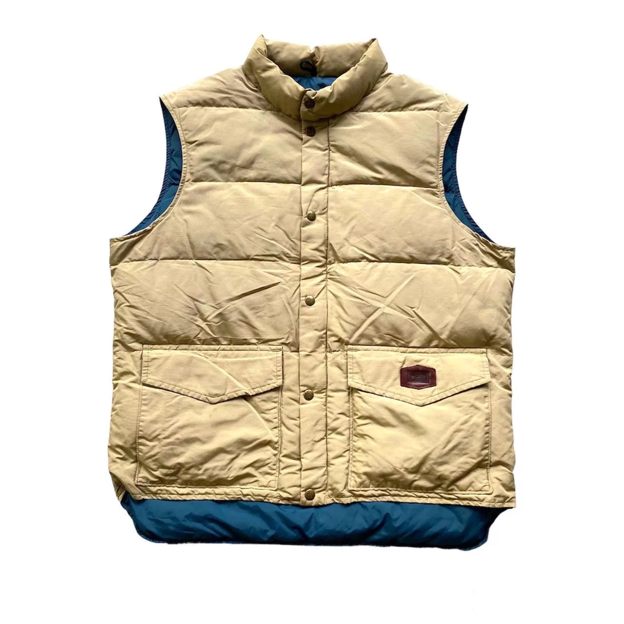 Woolrich Woolen Mills Vests Woolrich Woolen Mills 1990s Woolrich Puffer Vest Beige Vintage