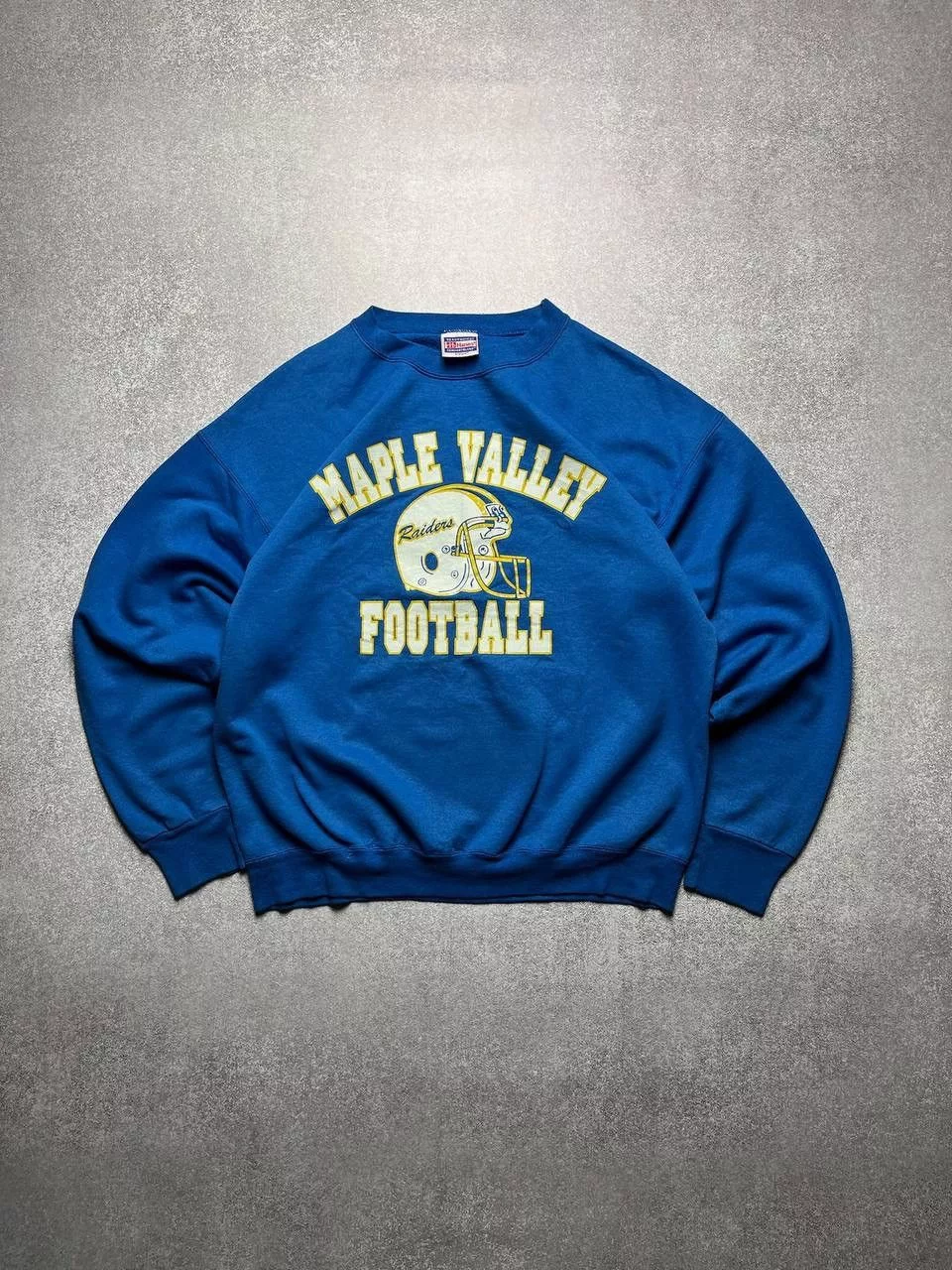 Vintage Sweatshirts Hoodies Vintage Maple Valley Football Boxy Sweatshirt Y2K L Blue