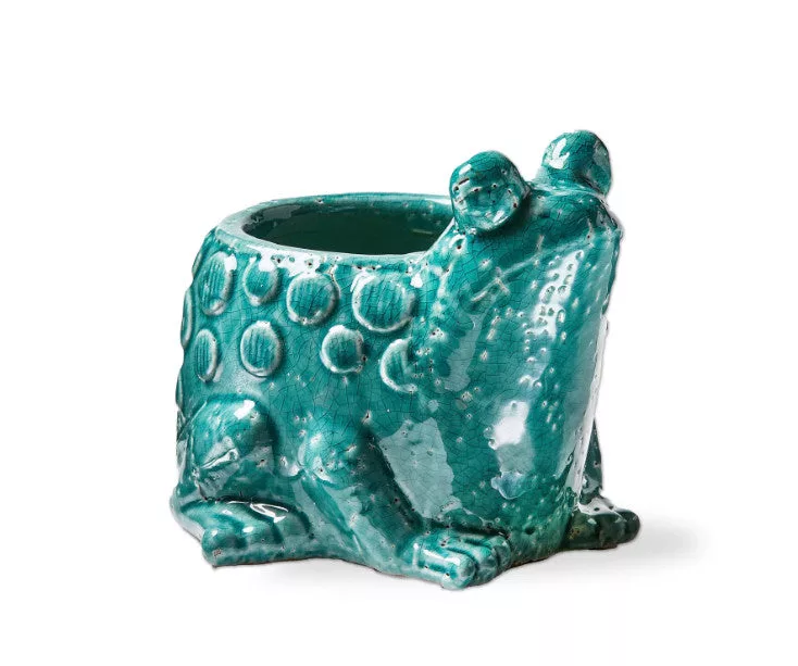 Frog Planter Teal