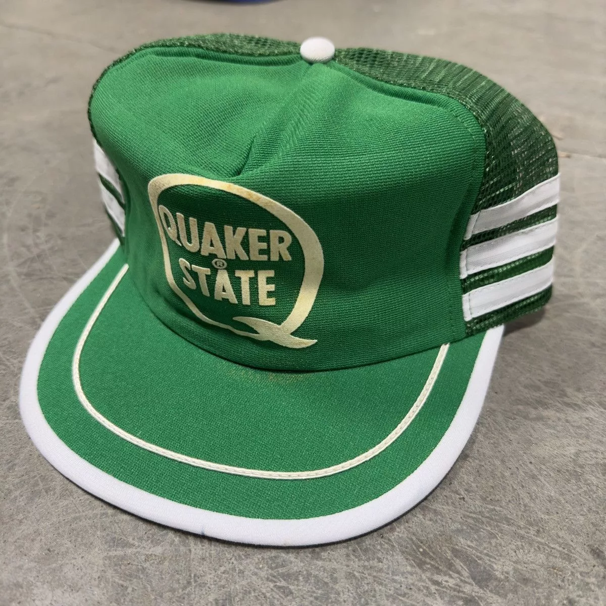 Vintage Hats Vintage Quaker State hat Green