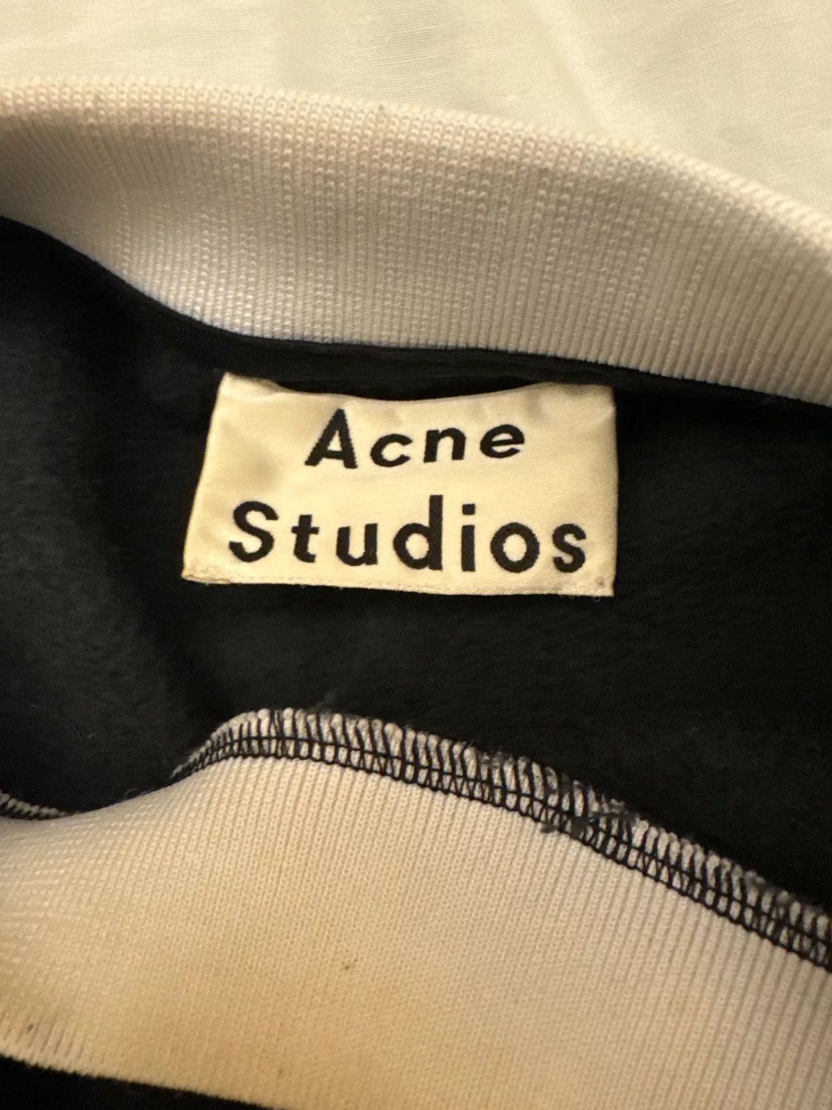 Acne Studios Sweatshirts Hoodies Acne Studios Black Crewneck