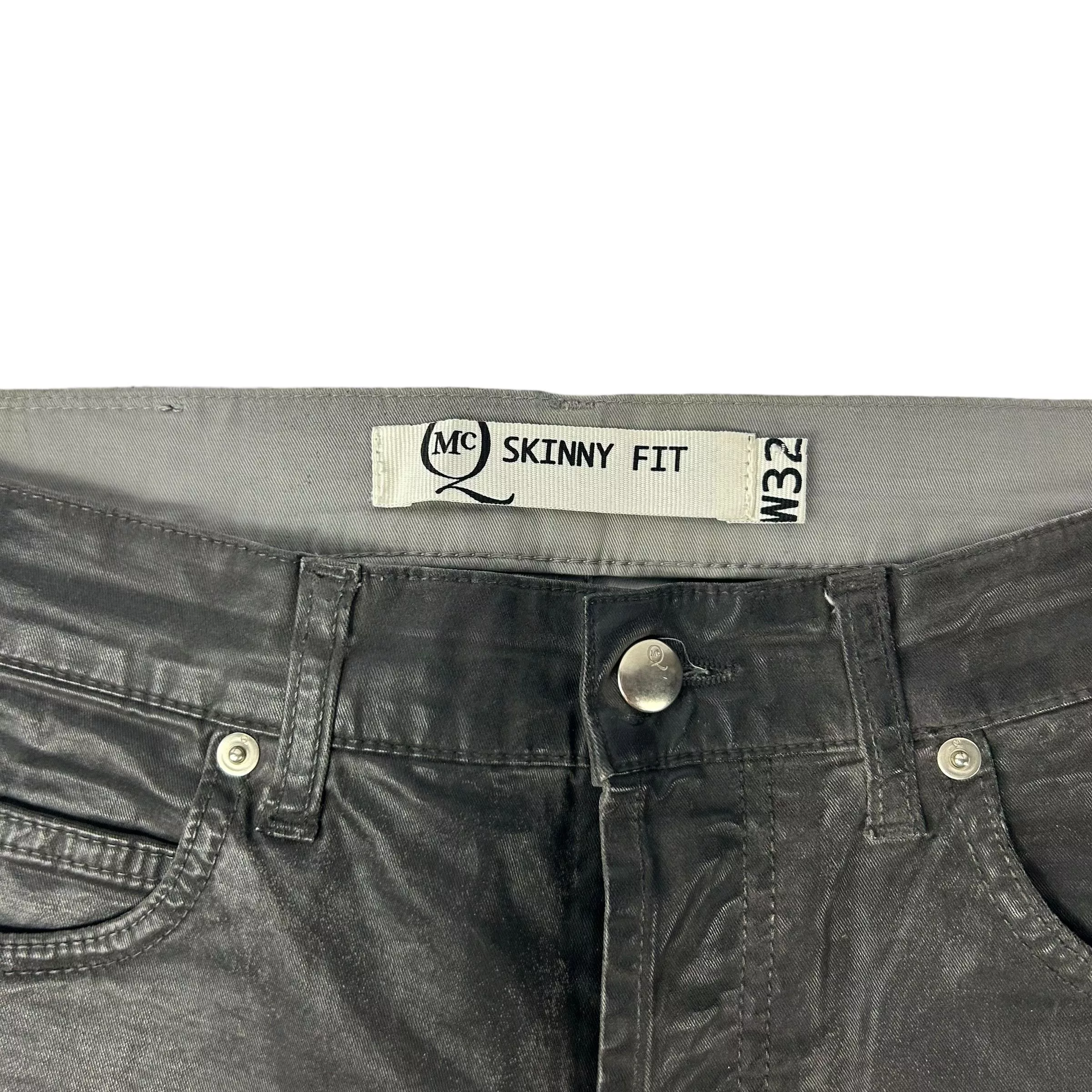 Alexander McQueen Denim Alexander Mcqueen waxed denim Gray