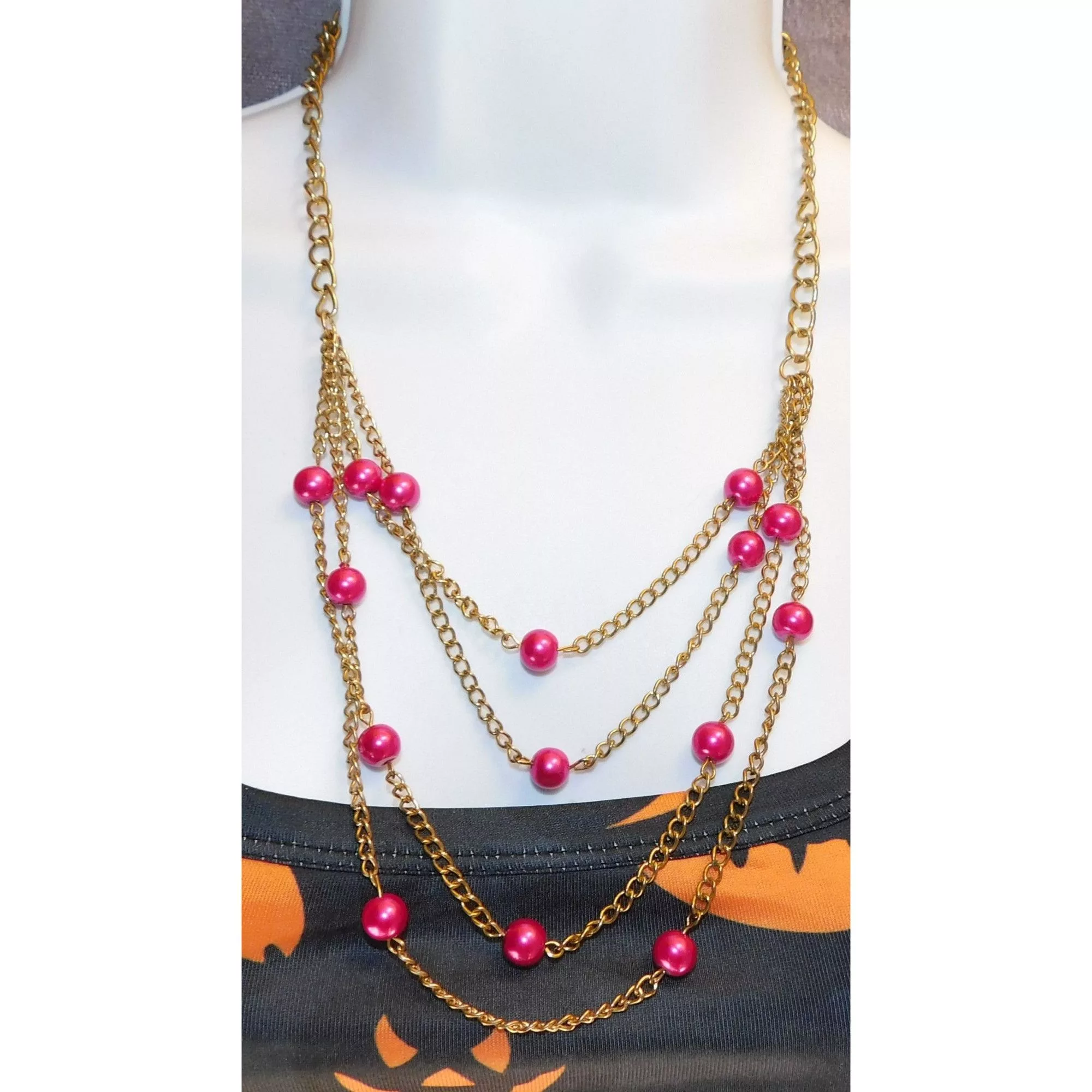 Other Necklaces Other Pink And Gold Cascade Necklace Multi