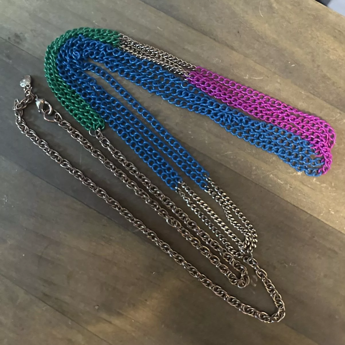 J.Crew Necklaces J.Crew long multicolor chain necklace