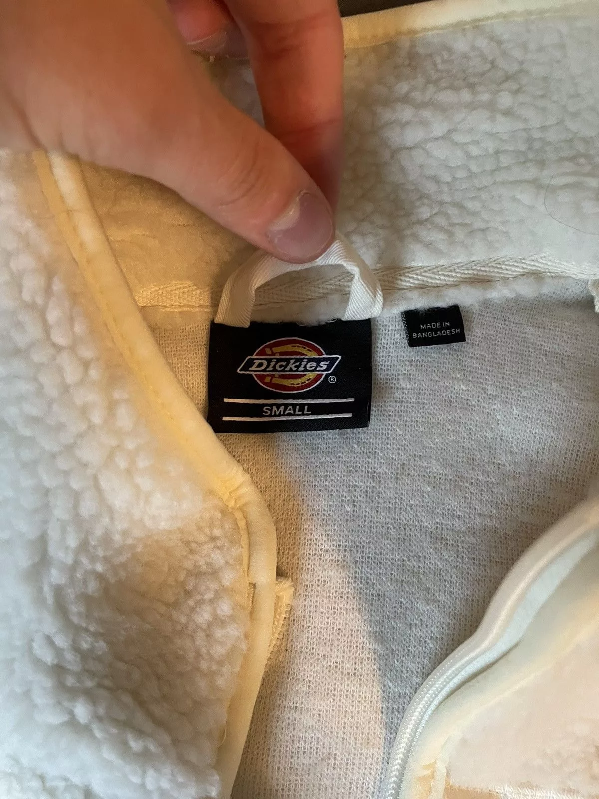 Dickies Light Jackets Dickies fleece zip up White