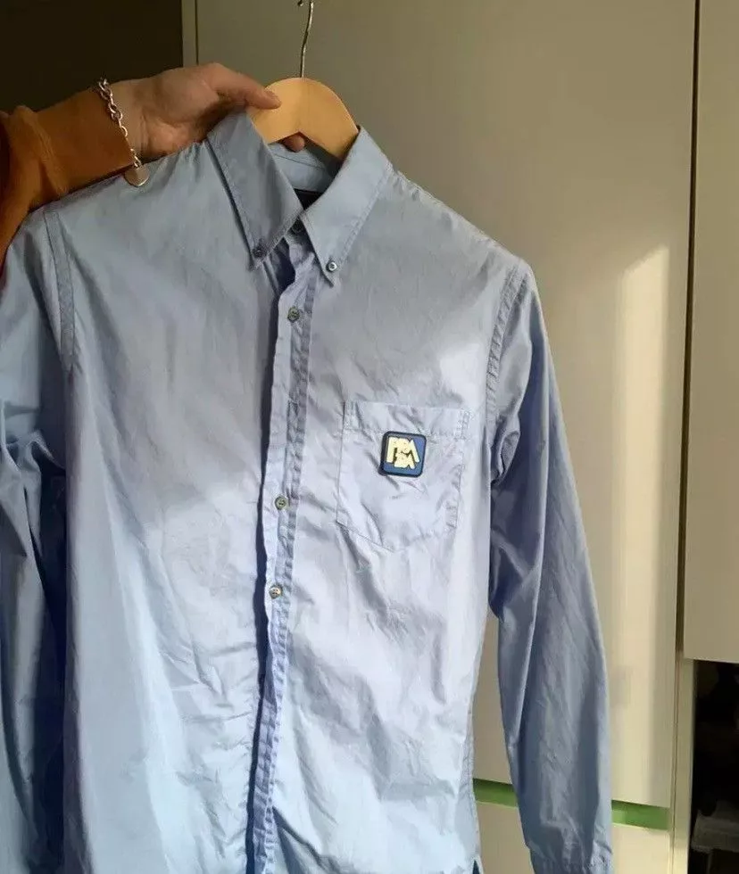 Prada Shirts Button Ups Prada big logo shirts Blue