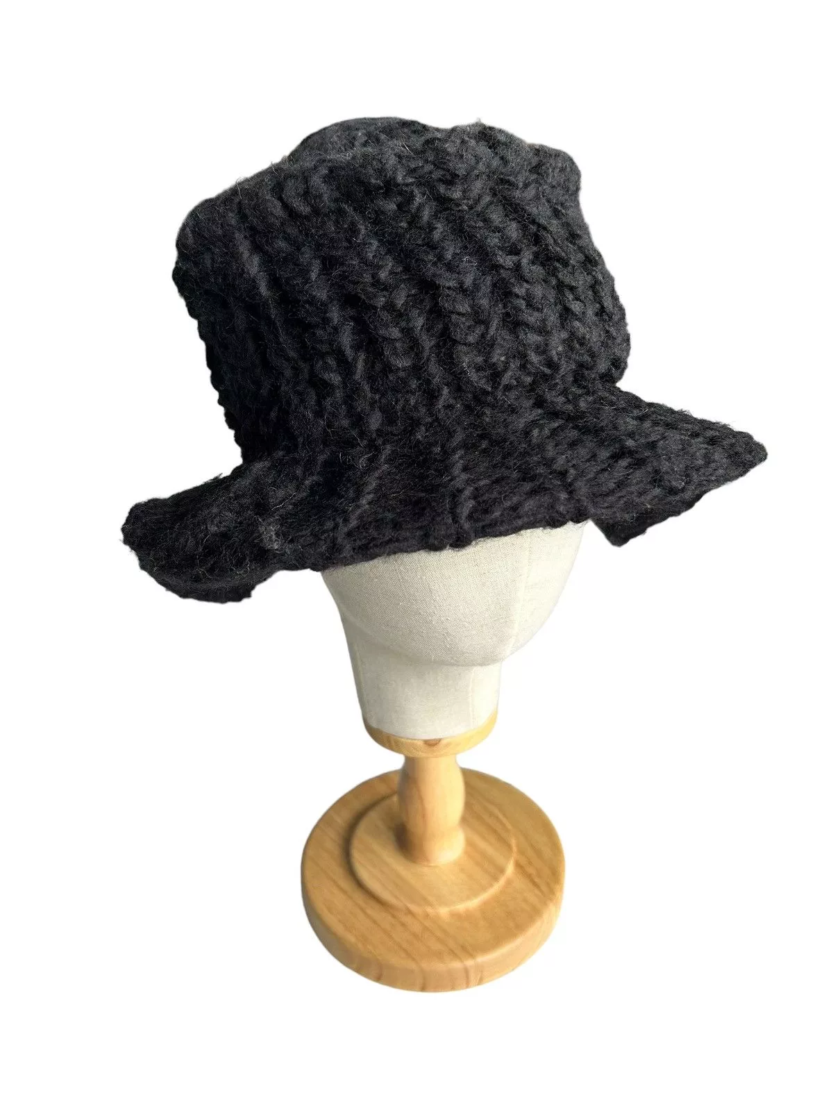 CA4LA Hats CA4LA × Japanese Brand CA4LA knitted Fur Bucket Hats ☠️ Black Streetwear