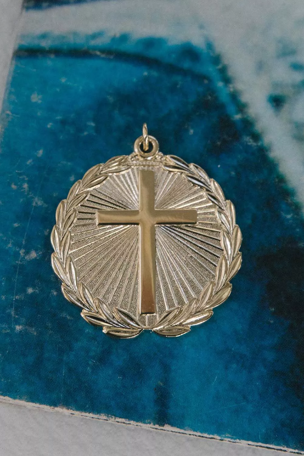 Crowned in Faith Medallion Charm
