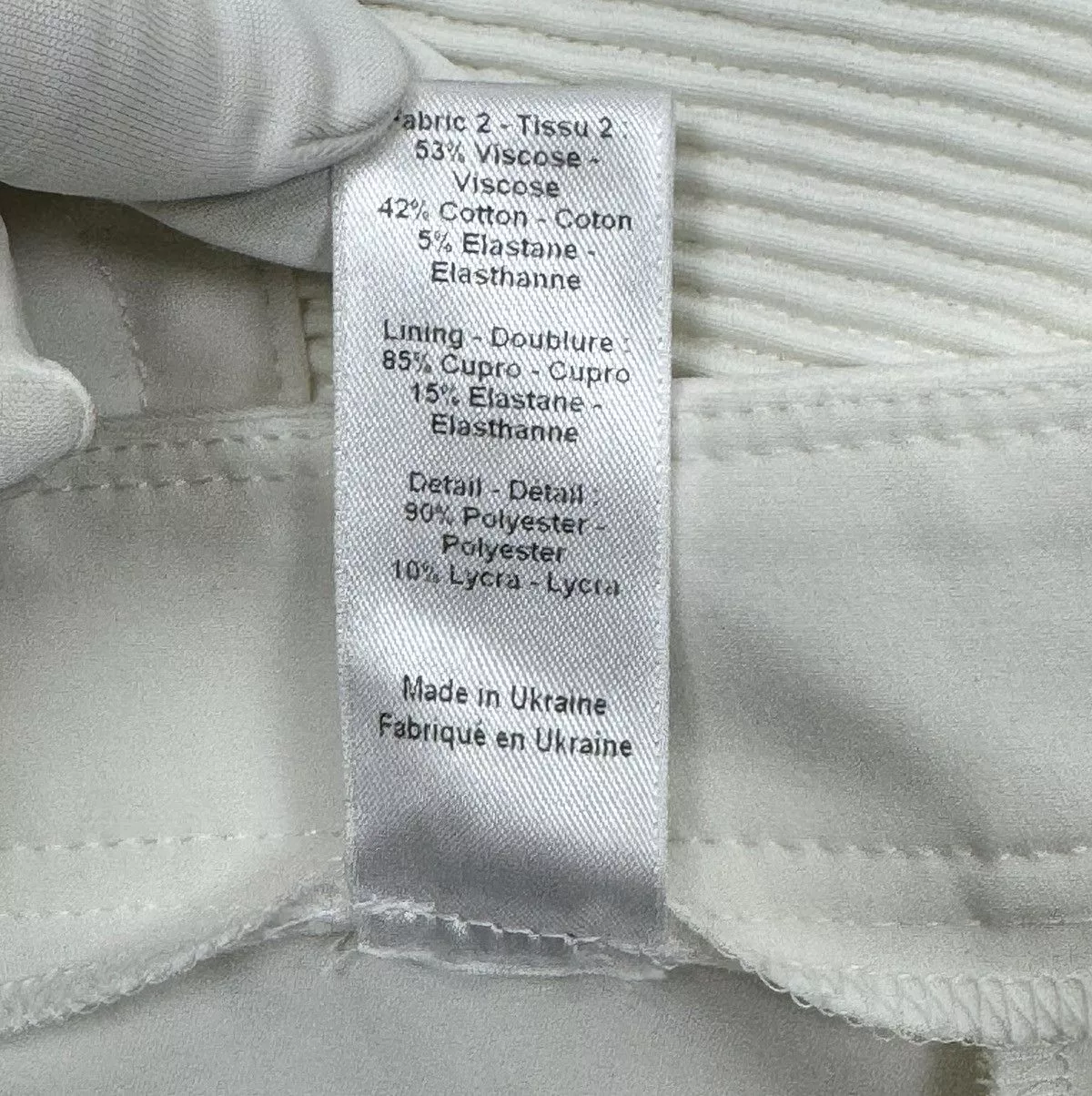 Joseph Pants Joseph White Biker Pants Polyamide size 40