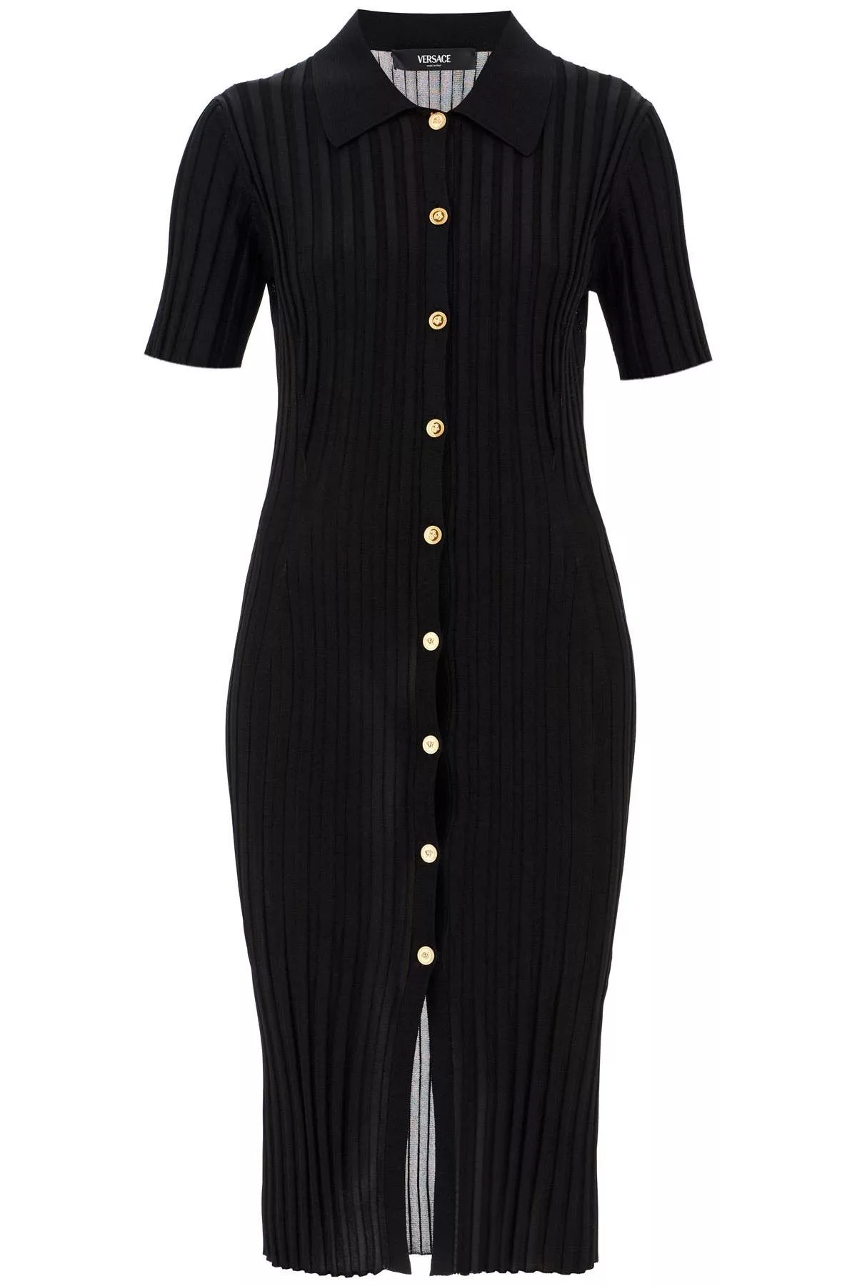 Versace Midi Dresses VERSACE Knitted Blouse Shirt Black