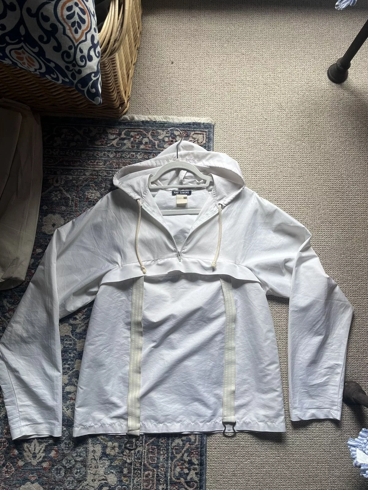 Raf Simons Light Jackets Raf Simons S/S1997 Packable Bag Anorak White