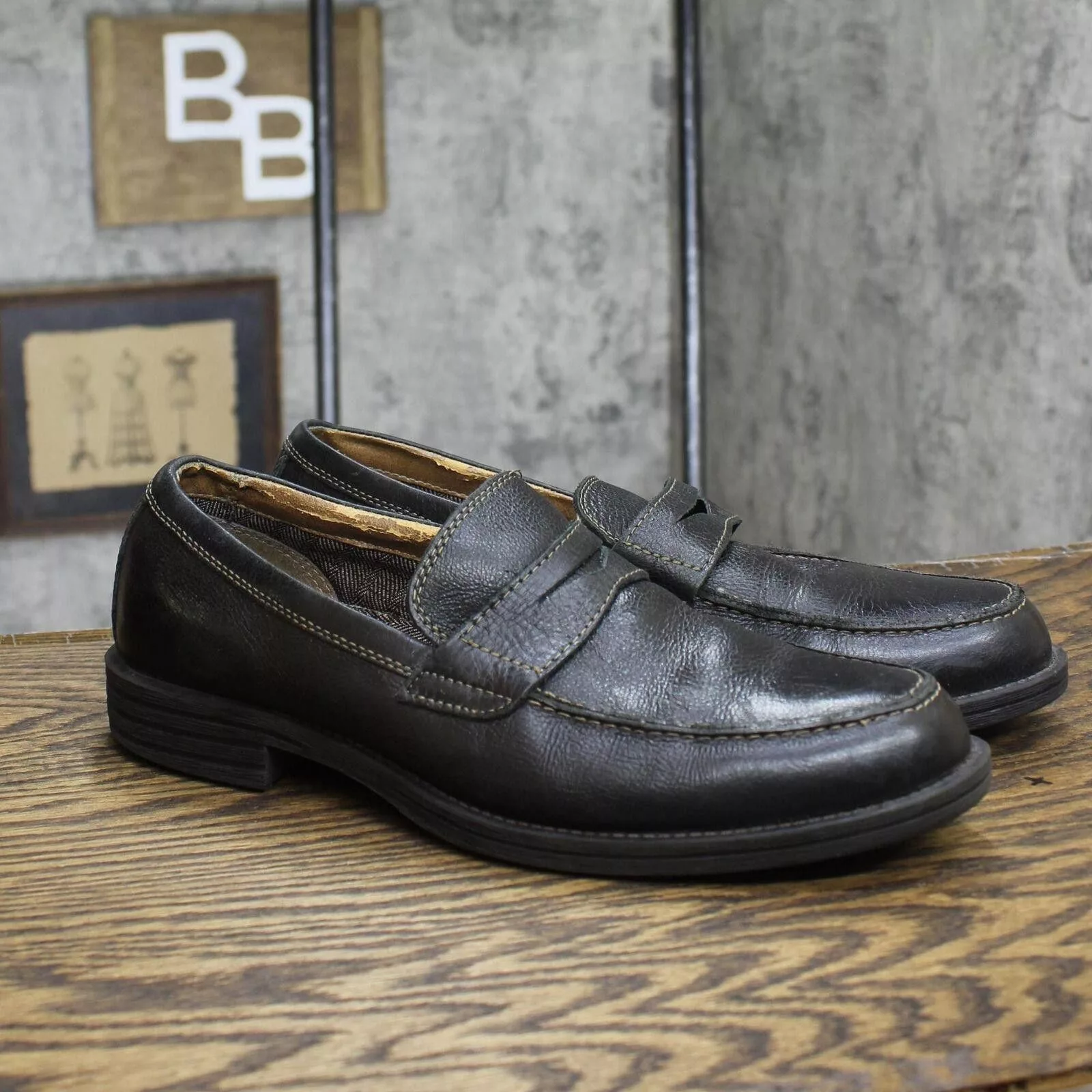 Designer Low Top Sneakers Designer Bass Pull On Loafers Dress Shoes 166689cc0a4c2b Black 7.5M