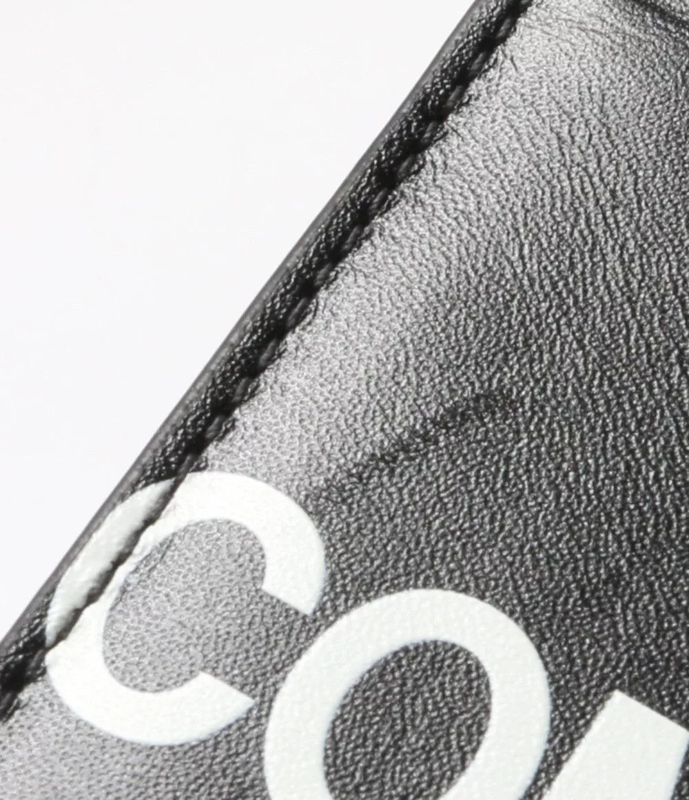 Comme des Garcons Wallets Comme des Garcons Wallet Bi-fold Logo Printed Black