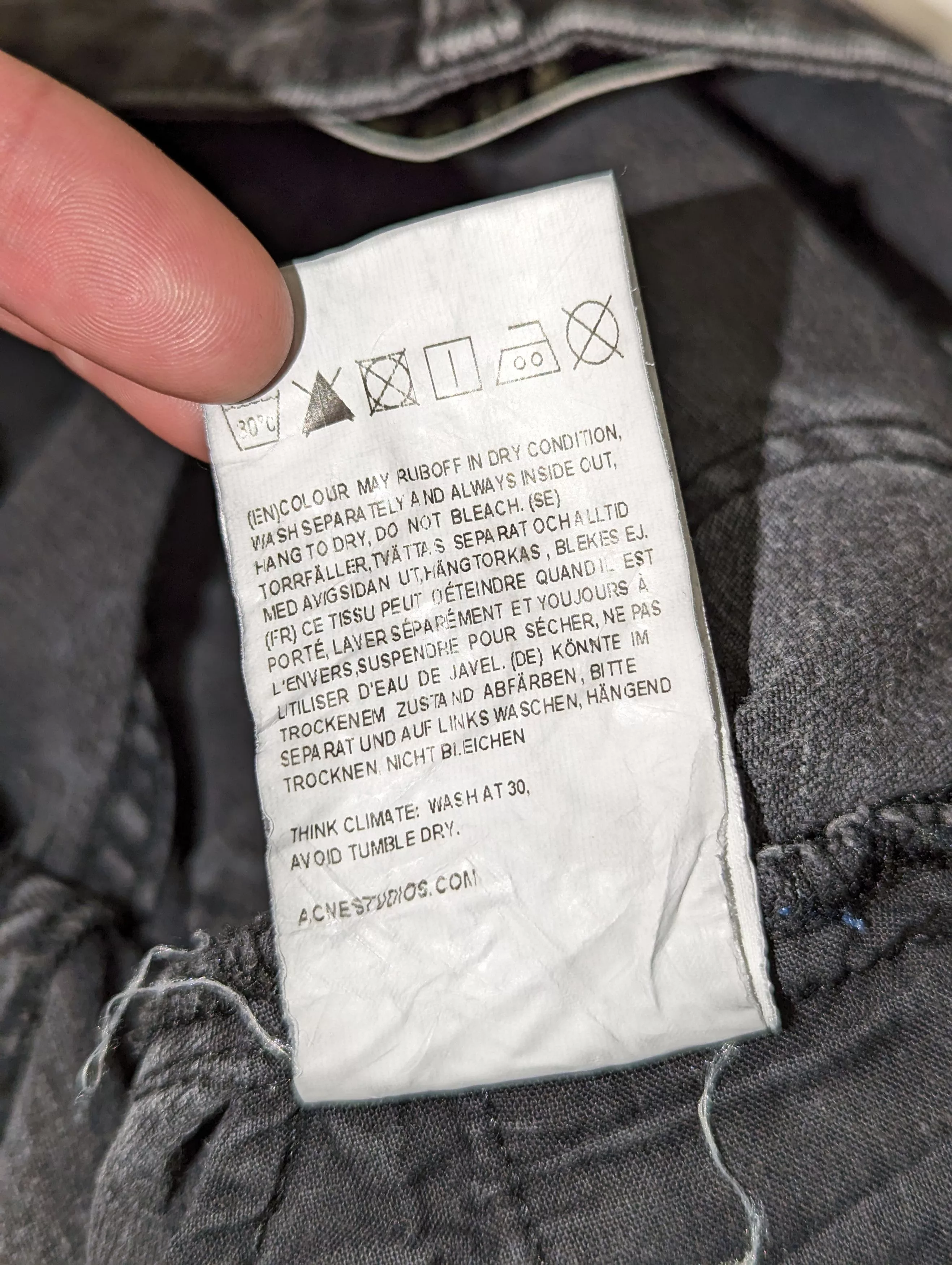 Acne Studios Jeans Acne Studios skin 5 used black