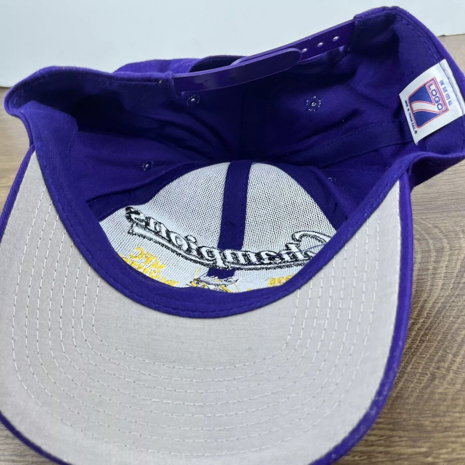Other Hats Other Minnesota Vikings Hat 1998 Division Champions Hat Adjustable Purple