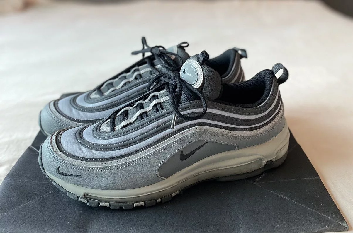 Designer Low Top Sneakers Designer × Nike Air Max 97 Stadium Grey Green Streetwear
