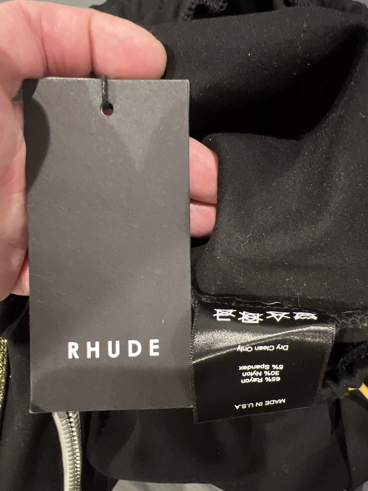 Rhude Shorts RHUDE track shorts Black