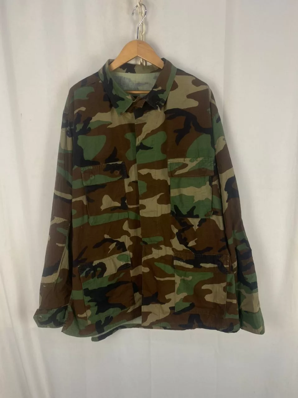 Vintage Light Jackets Vintage us army woodland button up jacket Multi