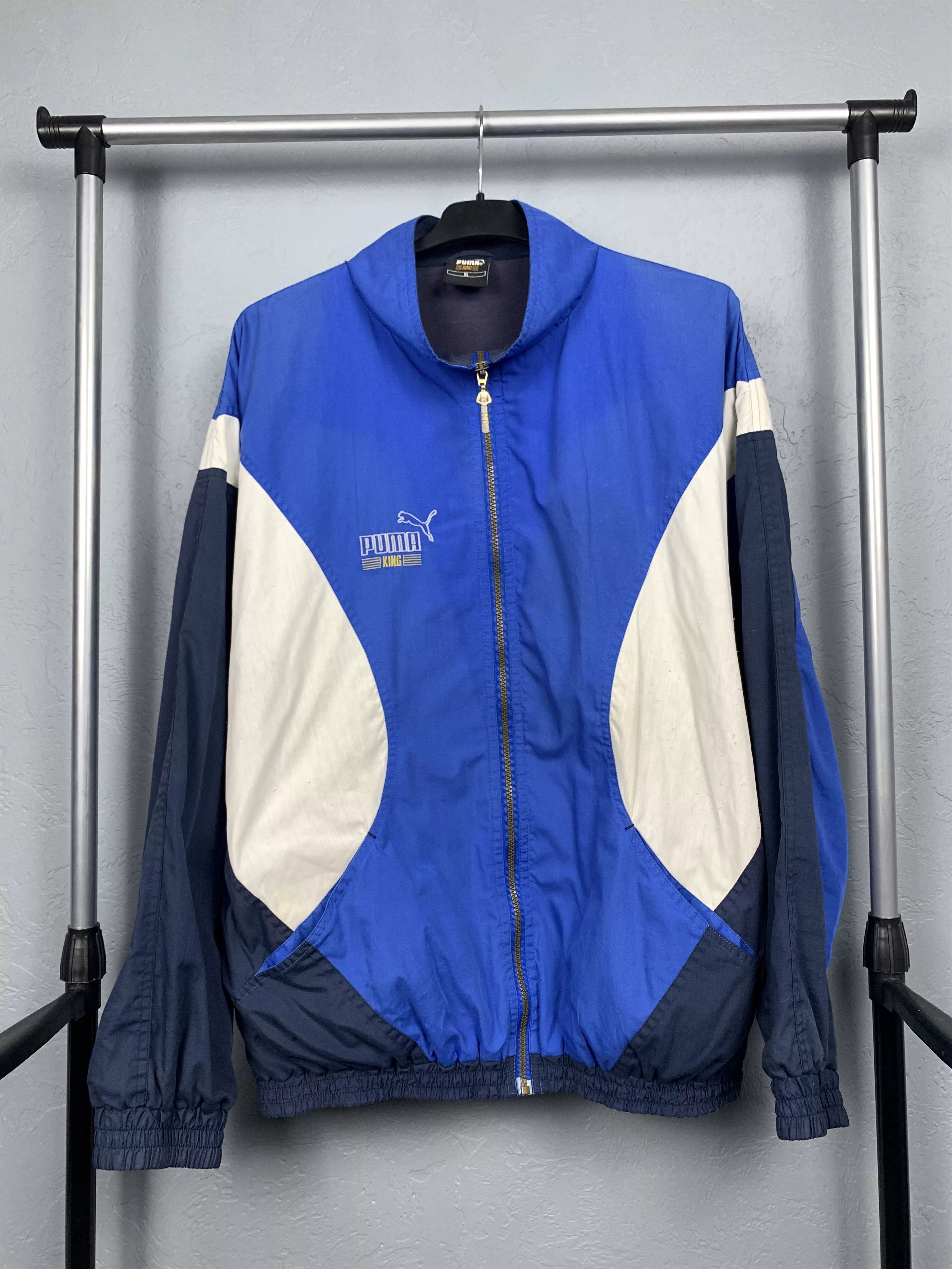 Puma Light Jackets Puma King 90s Vintage Track Top Nylon Jacket Multi