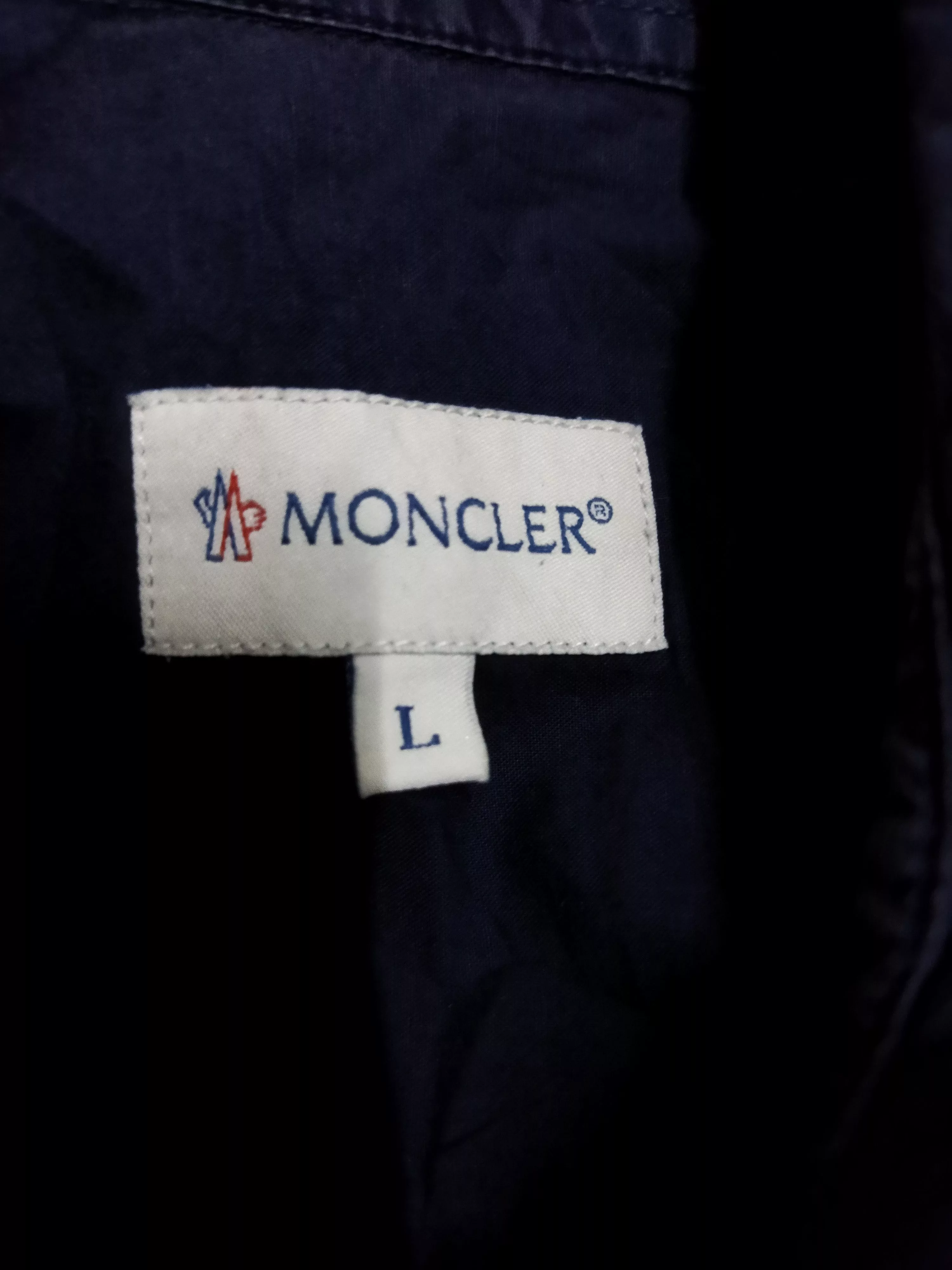 Moncler Shirts Button Ups Moncler Shirts Blue