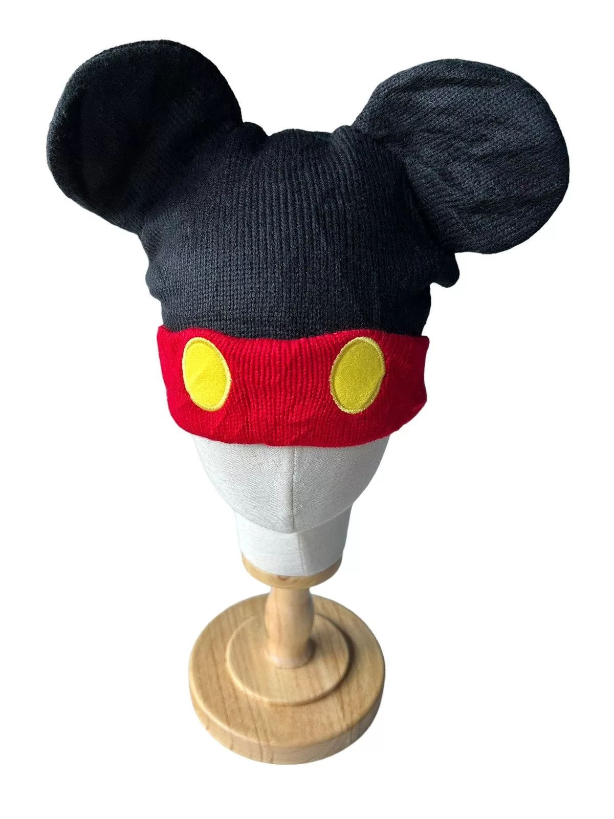 Mickey Mouse Hats Mickey Mouse × Vintage Bunny Horn Devil Mickey Mouse Beanie Hats Like cdg Black Streetwear