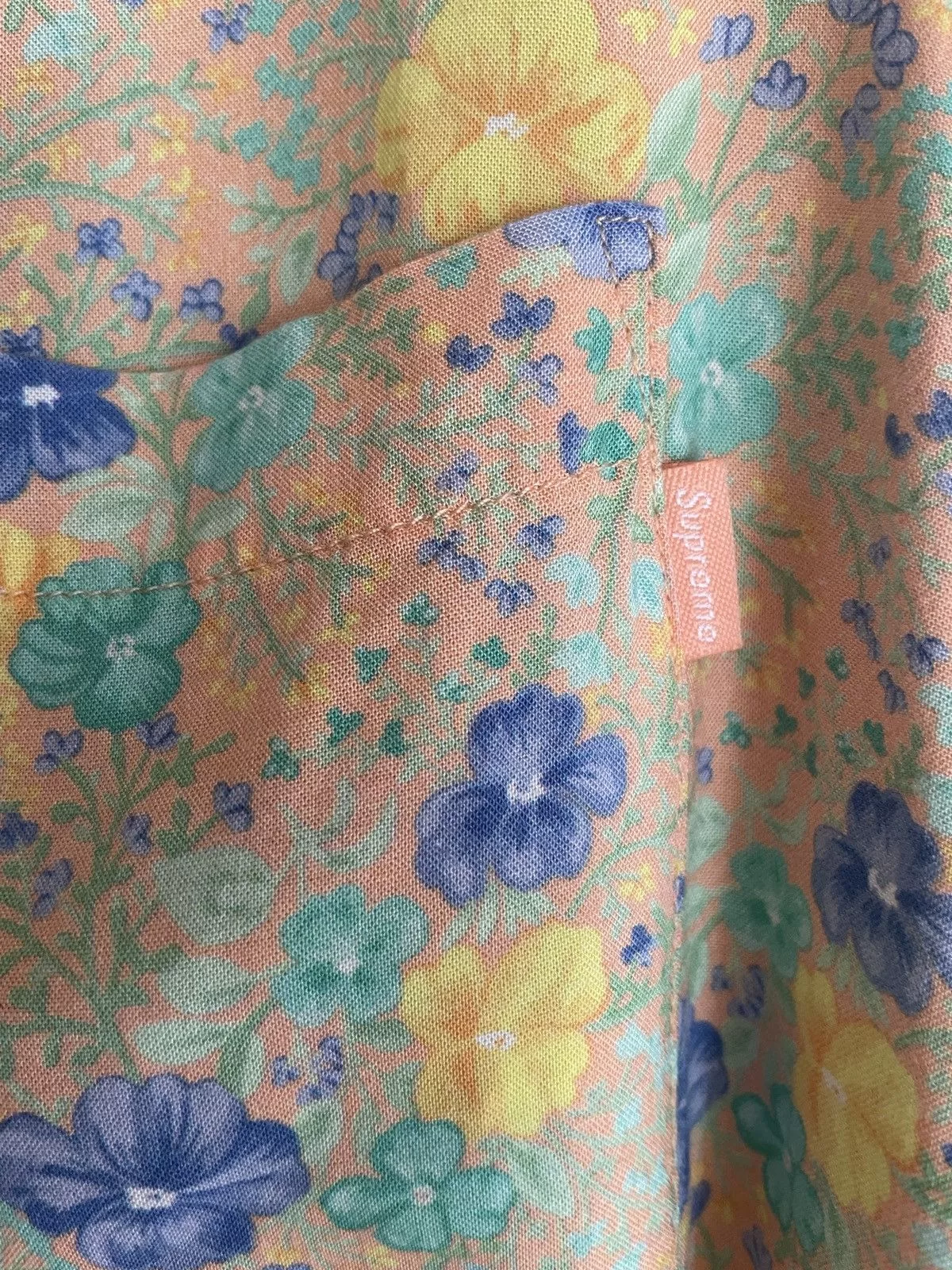 Supreme Shirts Button Ups Supreme Rayon Floral Yellow
