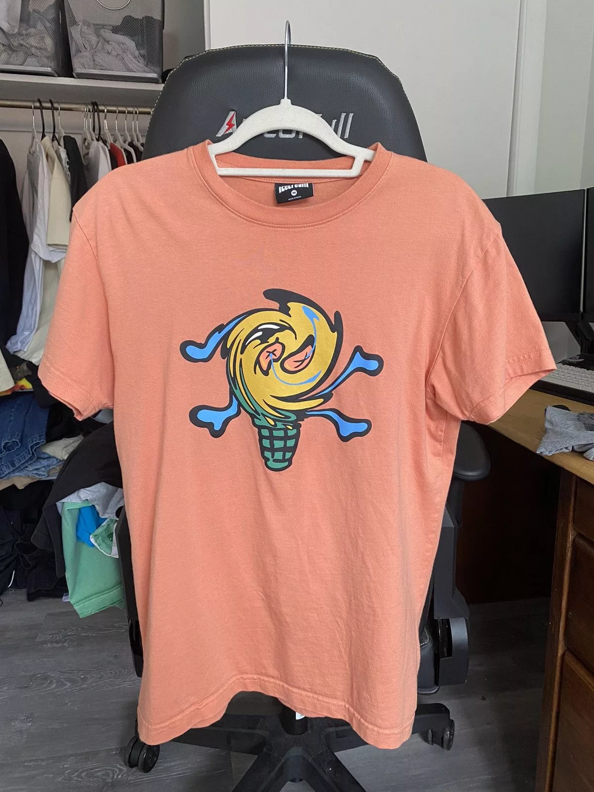 Icecream Short Sleeve T Shirts Icecream Ice Cream BBC soft serve tee orange
