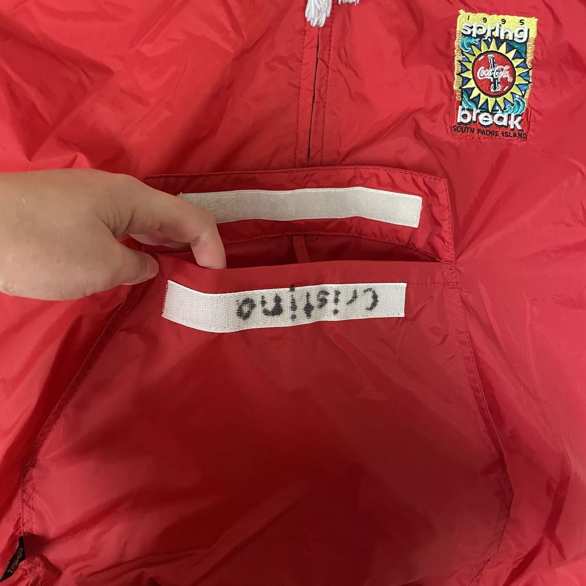 Other Light Jackets Other Vtg Charles River SPRING BREAK South Padre Coca Cola Jacket Red