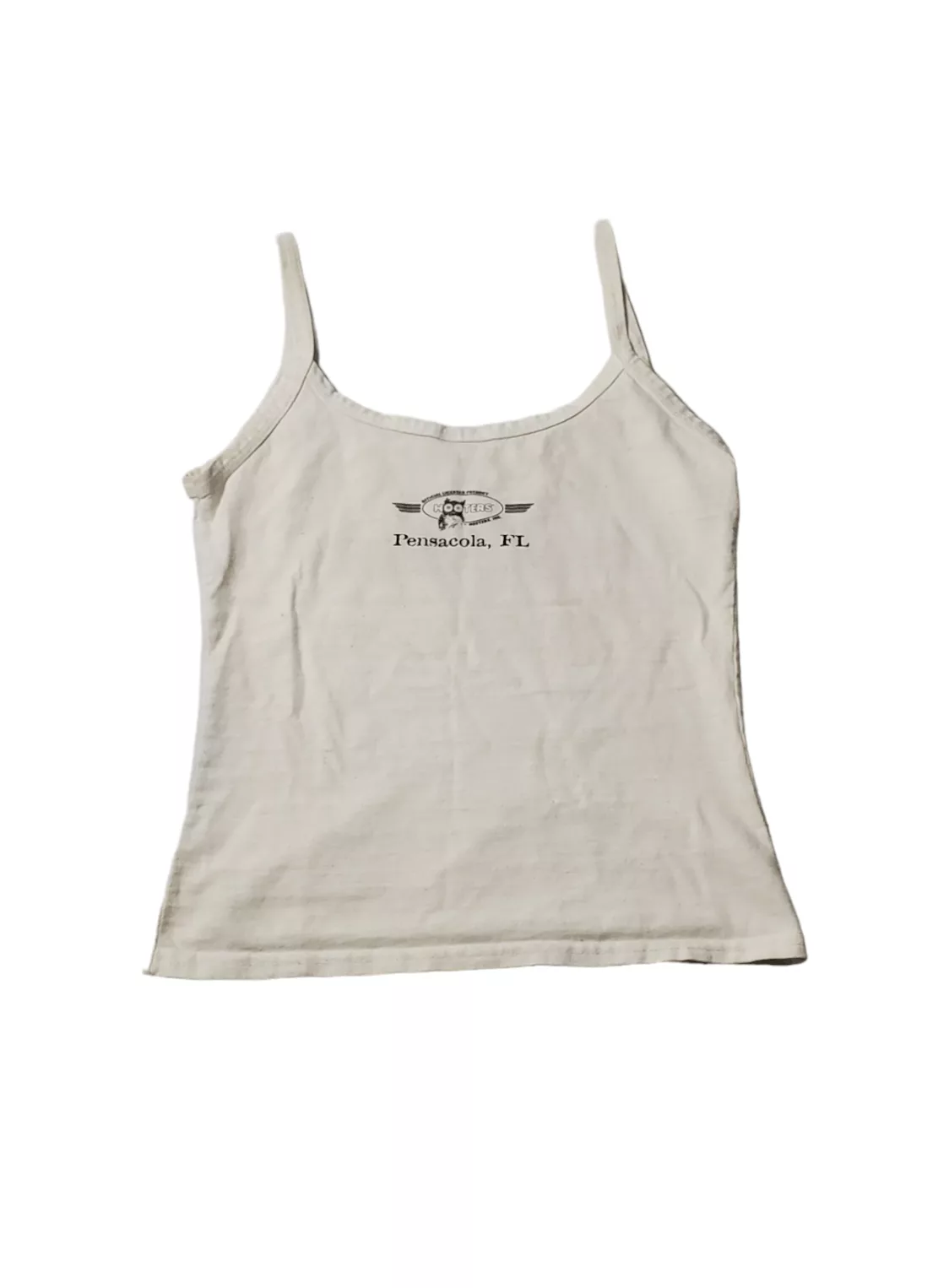 Vintage Crop Tops Vintage Hooters White