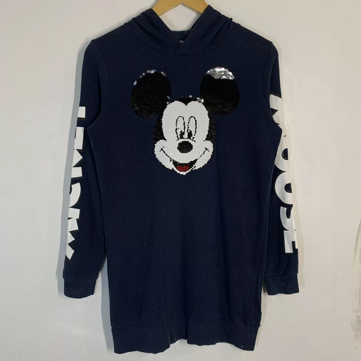 Mickey Mouse Sweatshirts Mickey Mouse × Vintage Vintage Mickey Mouse Hoodie Sweatshirt Blue Streetwear
