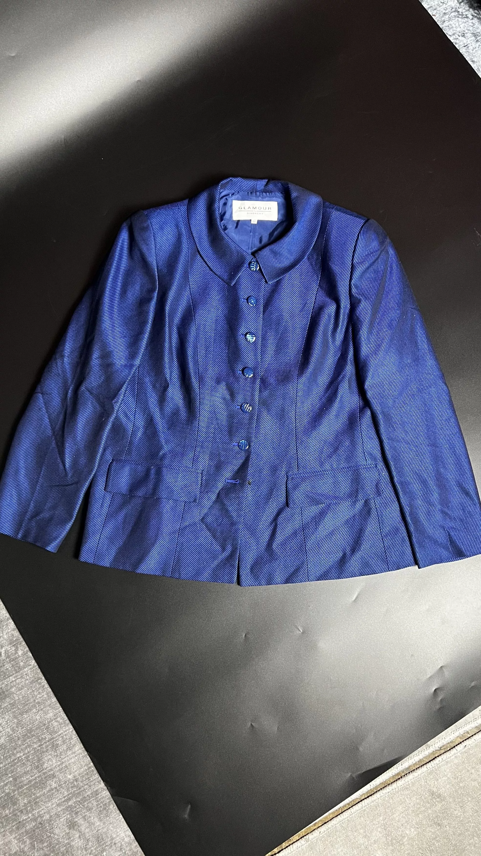 Givenchy Blouses GLAMOUR BY GIVENCHY ROYAL BLUE BLOUSE