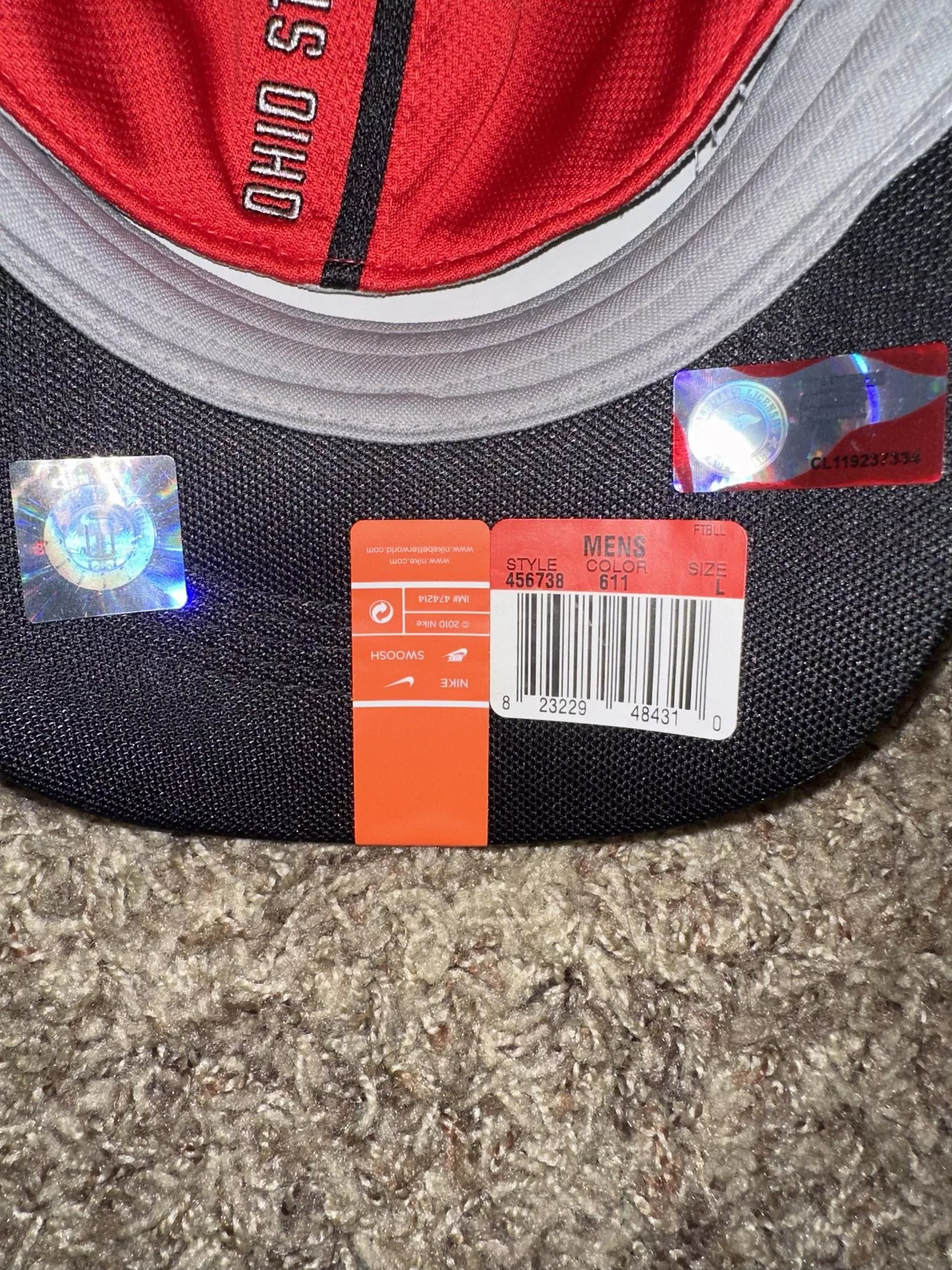 Nike Hats Nike Ohio State Buckeyes Aerobill Sideline Coaches Cap 2010 Red